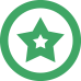 Green circle with star inside